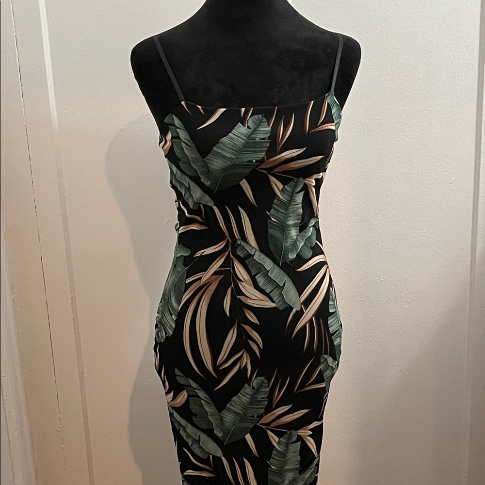 Bluebell Elegant Leaf Maxi Dress